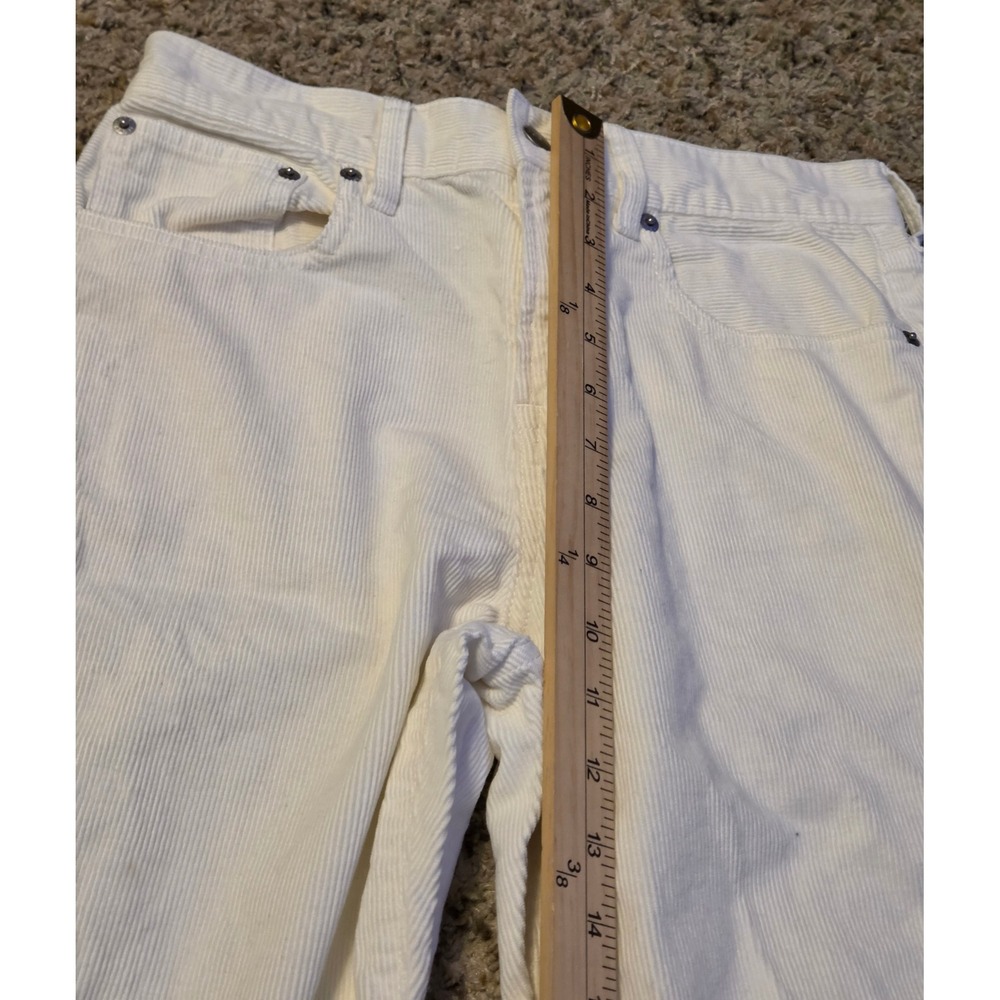 J.Crew Straight Leg Corduroy Pants Women's Size 24 White‎ - Picture 6 of 9